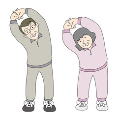 ストレッチ夫婦