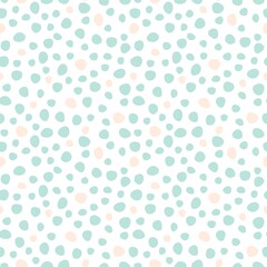 Abstract seamless patterns. Summer background with dots and a rainbow .Vector illustration.

