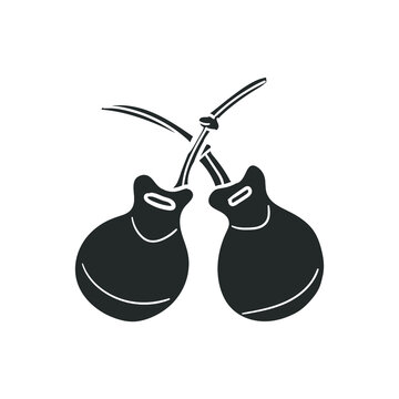 black castanets musical instrument silhouette clip art preview