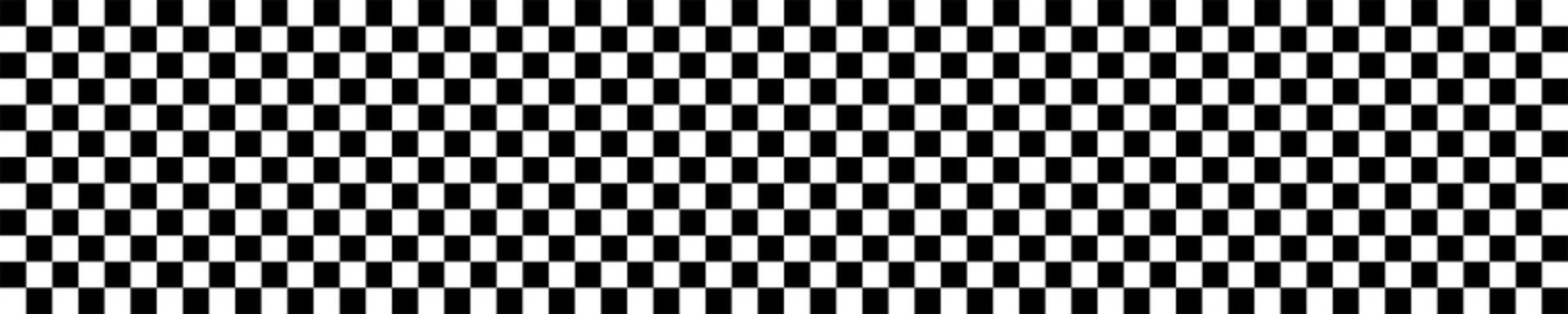 Banner: Karomuster schwarz wei&szlig;
