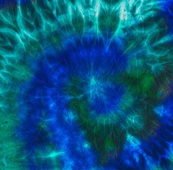 Universe Abstract Psychedelic. Spiral Ikat