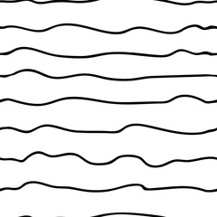 Horizontal lines abstract print seamless pattern