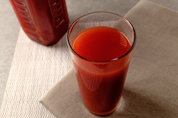 Sweet and sour tomato juice