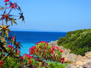 Blick aufs Mittelmeer von Sardinien