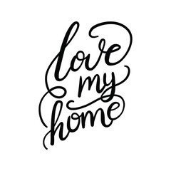 Handmade lettering print. Vector vintage illustration.
