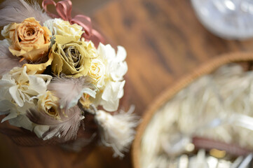 ドライフラワーでオシャレに