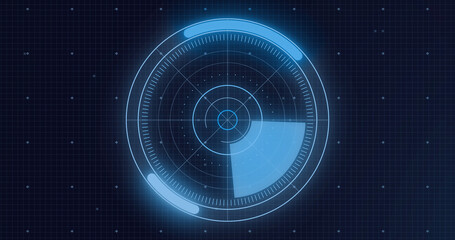 Image of scope scanning, statistics recording and data processing over grid