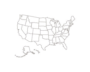 usa map linear