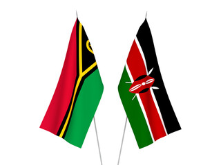 Kenya and Republic of Vanuatu flags
