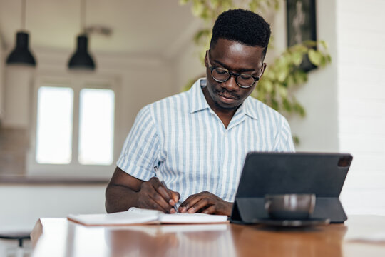 Adult Man, Checking If He Is Spending Too Much Money.