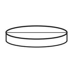 pill icon vector on white background.