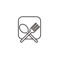 food con logo vector art