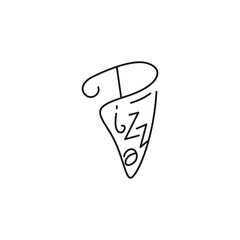 pizza icon logo vector art