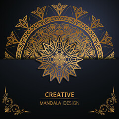 Islamic Arabesque mandala design