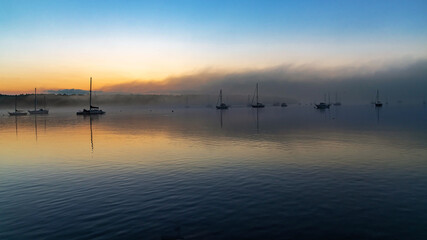 Belfast Maine Harbor Morning