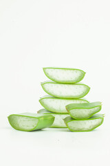 sliced aloe vera
