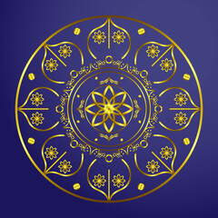 Golden Ornamental Background