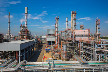 Fototapeta na wymiar Refinery plant equipment
