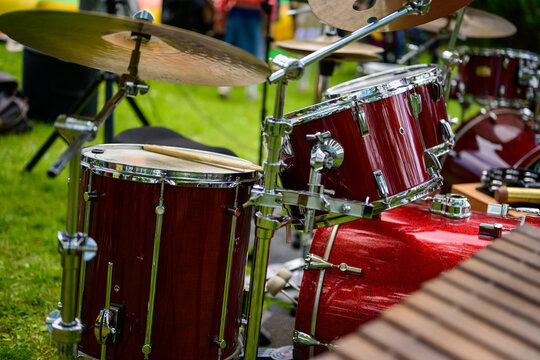 Photo drum in the park