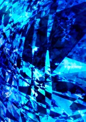 幻想的なキラキラ青い宝石テクスチャ背景 青
