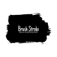 Decorative black watercolor brush stroke design