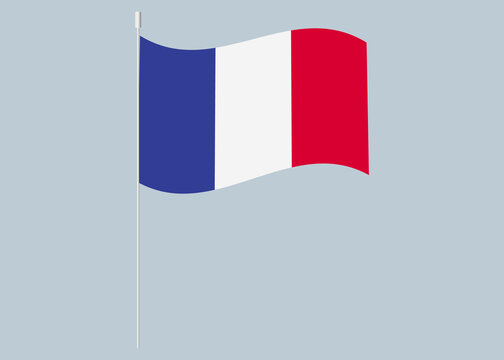France . The national flag of France. Vector graphics.
