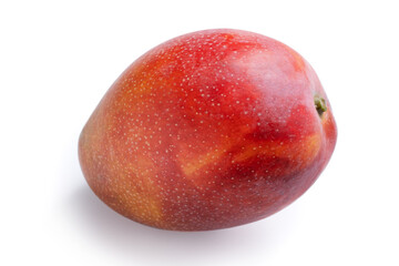 Beautiful delicious mango isolated on white table background.