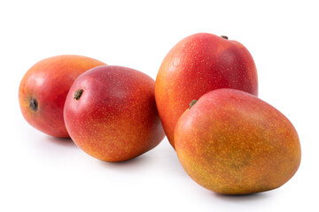 Fototapeta na wymiar Beautiful delicious mango isolated on white table background.