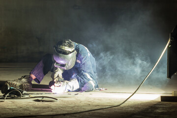 Repair storage tank welding