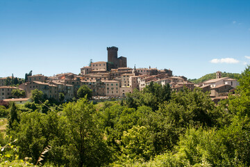 Fototapeta na wymiar Italia, Toscana, Monte Amiata, il paese di Arcidosso.