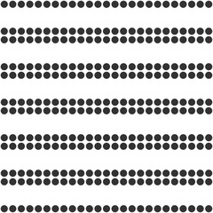 Seamless abstract geometric pattern with vertical lines and dots.