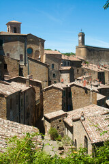 Obraz premium Italia, Toscana, Grosseto, il paese di Sorano.