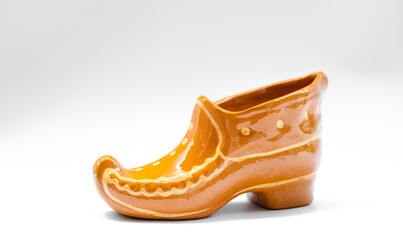 Shoes souvenir on white background