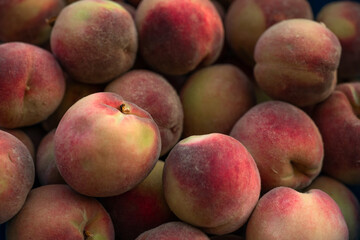 Fototapeta na wymiar Peaches as background or texture