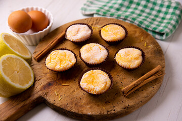 Yolks Santa Teresa. Traditional Spanish dessert made by nuns in convents.