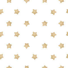 Watercolor seamless cute pattern with stars. Perfect for card, postcard, tags, invitation, printing, wrapping, fabric.
