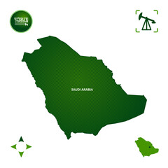 simple outline map of saudi arabia