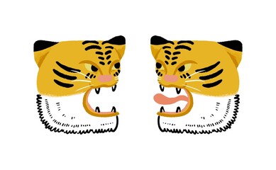 ゆるい虎のイラスト　セット
