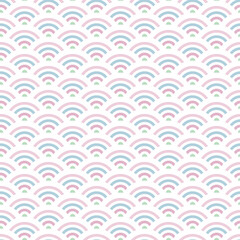Traditional Japanese pattern in pastel colors. Seamless vector illustration. Great for website backgrounds and wrapping paper.