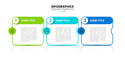 Infographic design template. Creative concept with 3 steps