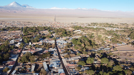 Vuelo de Dron sobre San Pedro de Atacama. Chile