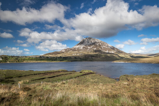View of Mount Errigal from Dunlewey. Donegal. Ireland