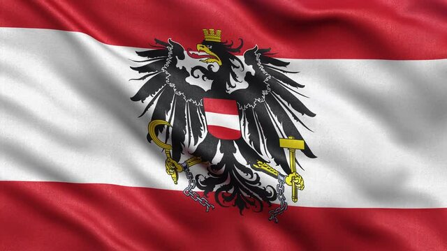 Austria Flag Seamless Loop