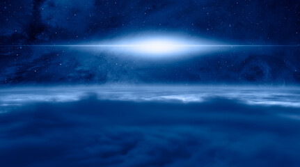 Planet Earth with a spectacular sunset 