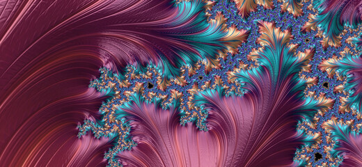 Fototapeta na wymiar Beautiful digital data flowers, abstract concept