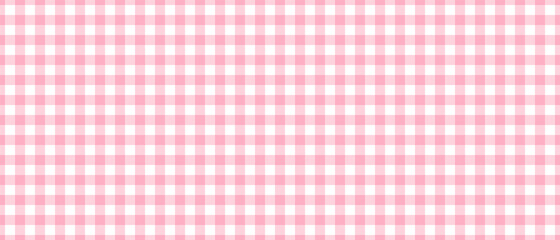 Pink traditional gingham seamless background