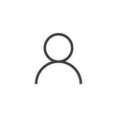 User icon. Human person symbol. Avatar login sign.