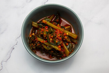Korean Yeolmu Kimchi  Spicy fermented young radish