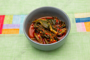 Korean Yeolmu Kimchi  Spicy fermented young radish