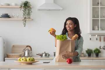 Organic products from market, healthy lifestyle and grocery shopping